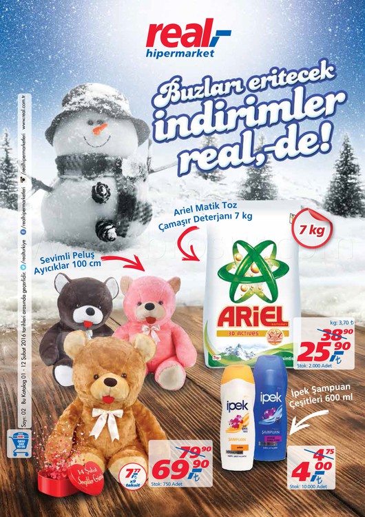 Real 1 – 12 Şubat 2016 İndirim Kataloğu