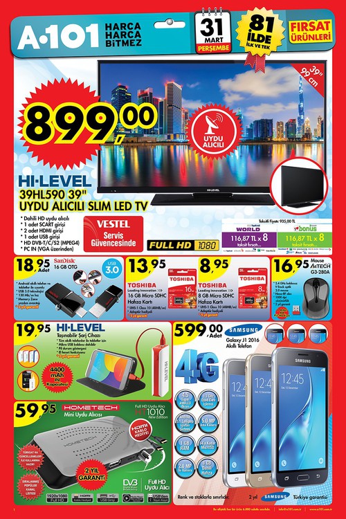 A 101 31 Mart 2016 Kampanya Broşürü