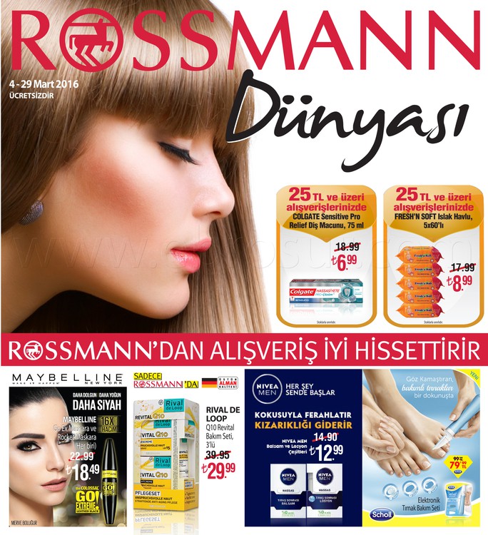 Rossmann 04 – 29 Mart 2016 Kampanya Broşürü