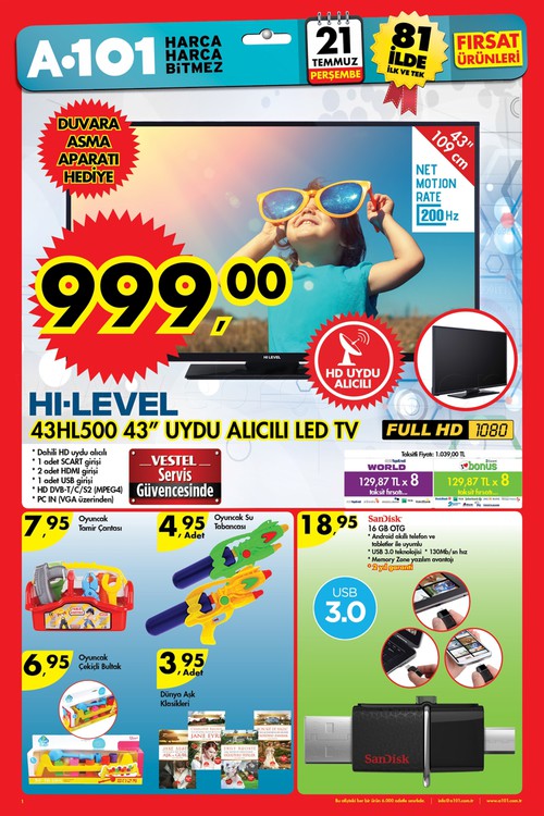 A 101 21 Temmuz 2016 Kampanya Broşürü