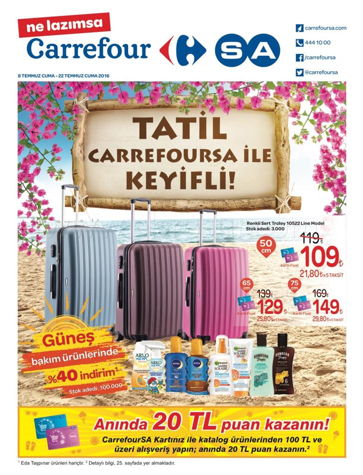 Carrefoursa 10-22 Temmuz 2016 İndirim Kataloğu